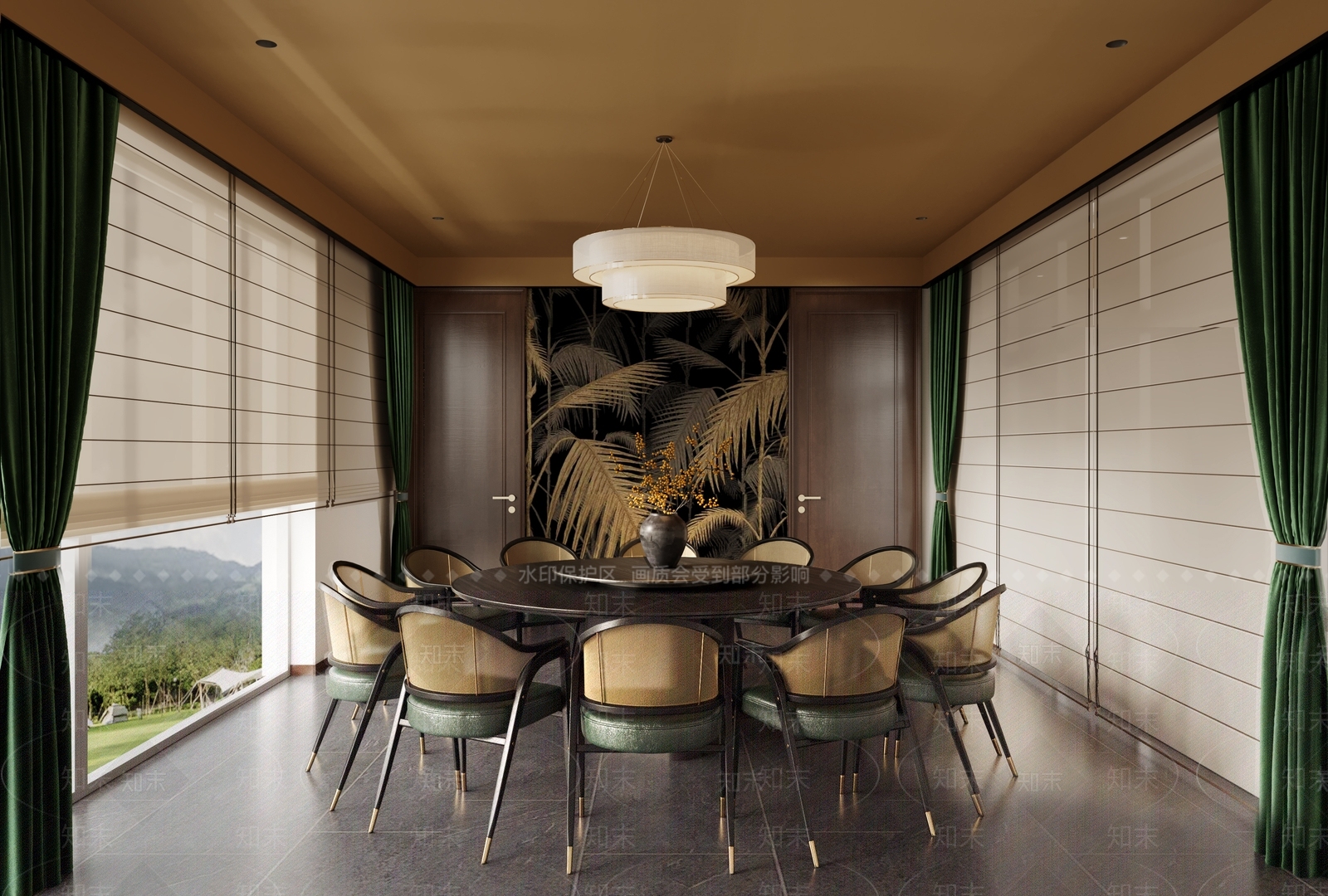 新中式中式包厢3D模型下载【ID:1201032325】