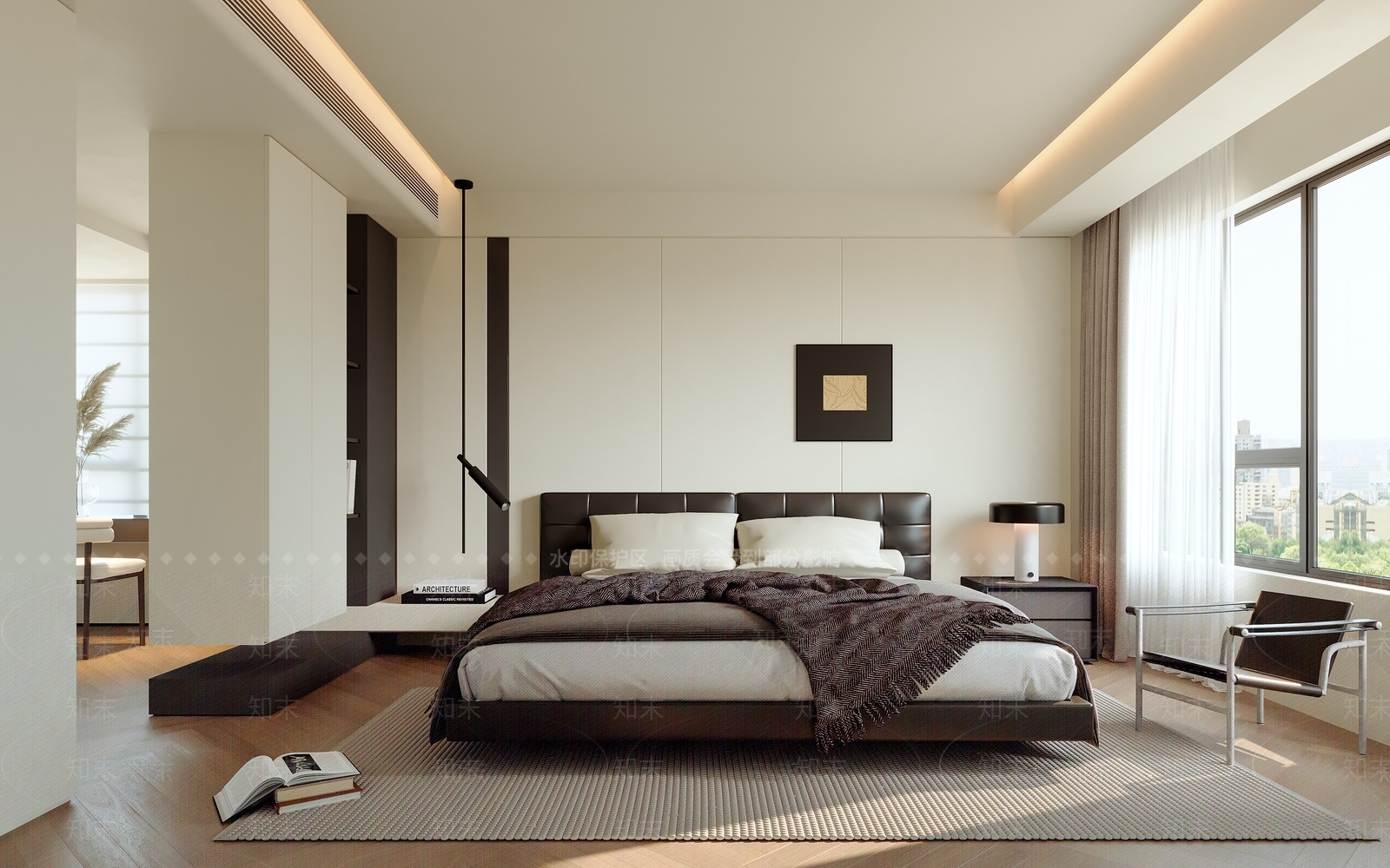 现代简约家居卧室3D模型下载【ID:1201035691】