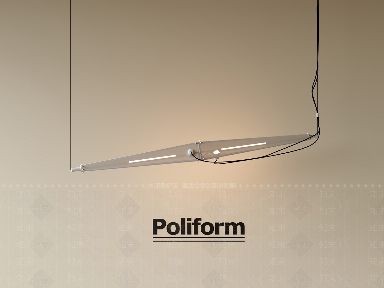 现代中古吊灯3D模型下载【ID:1201037286】