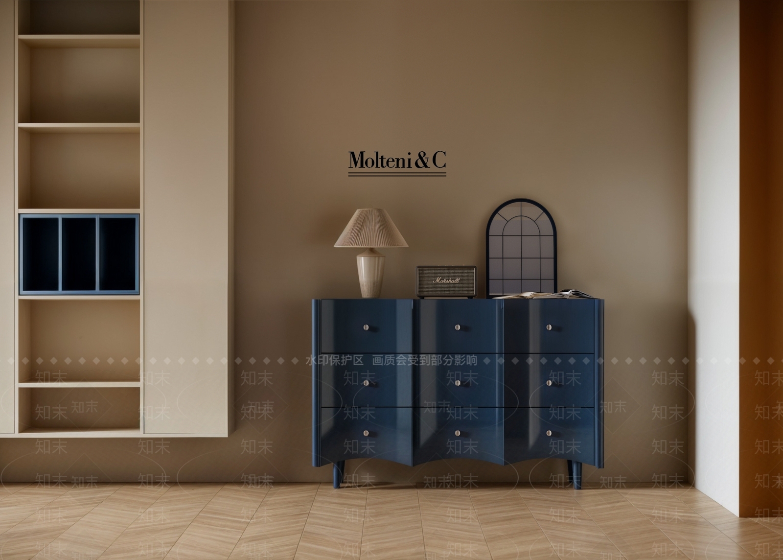 中古侘寂储物柜SU模型下载【ID:1201038120】