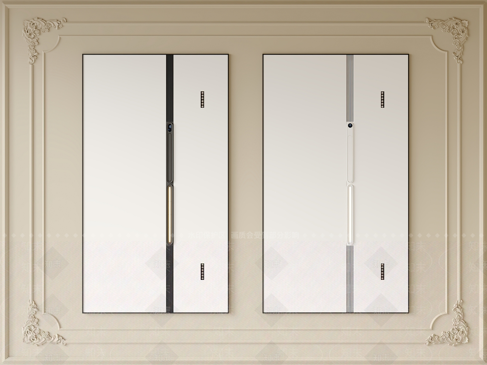 现代吊顶3D模型下载【ID:1201038812】