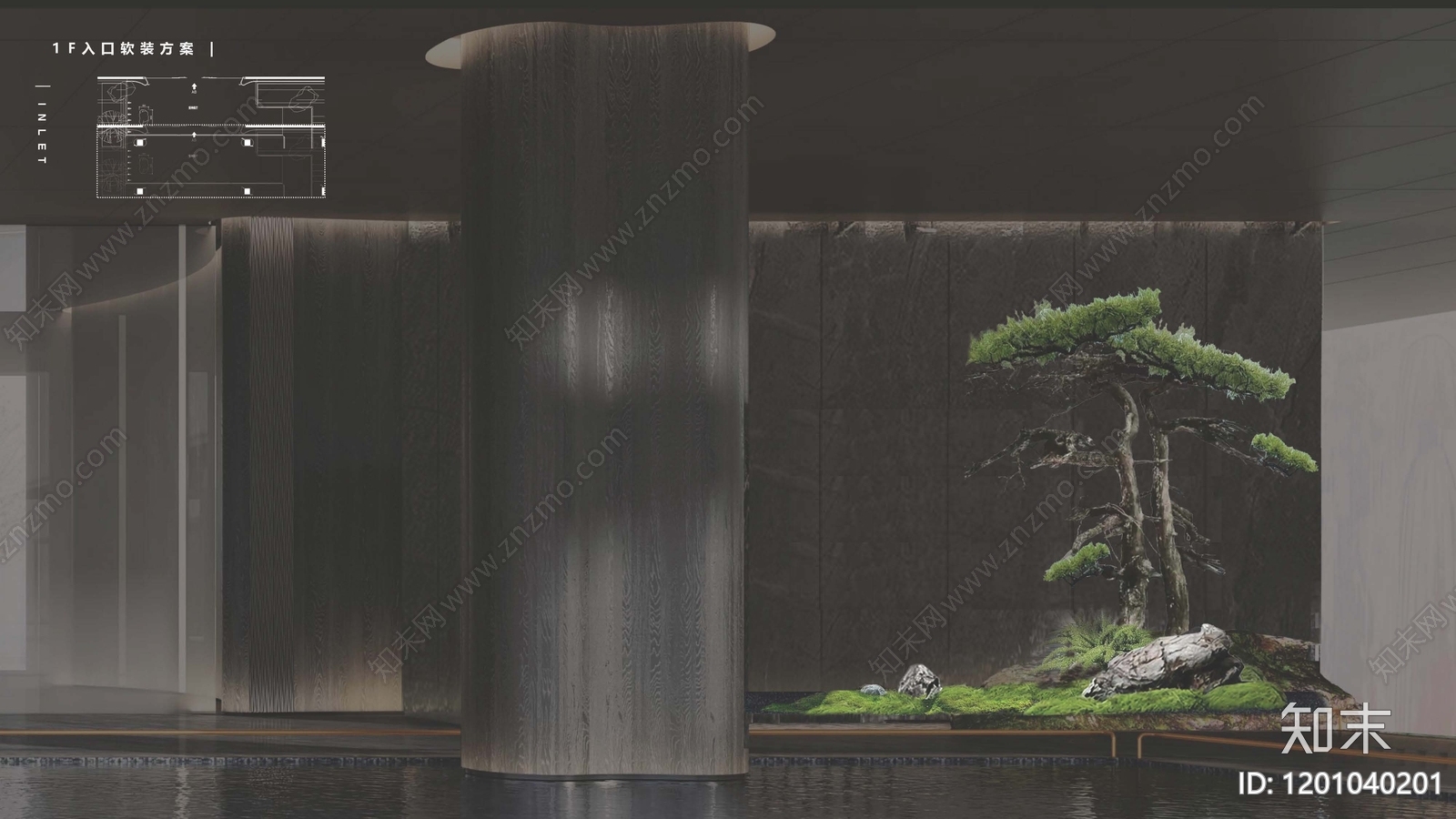 轻奢复古售楼处软装下载【ID:1201040201】