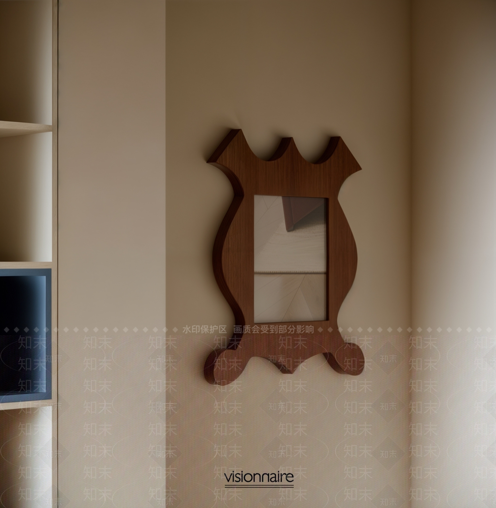 中古侘寂镜子SU模型下载【ID:1201040041】