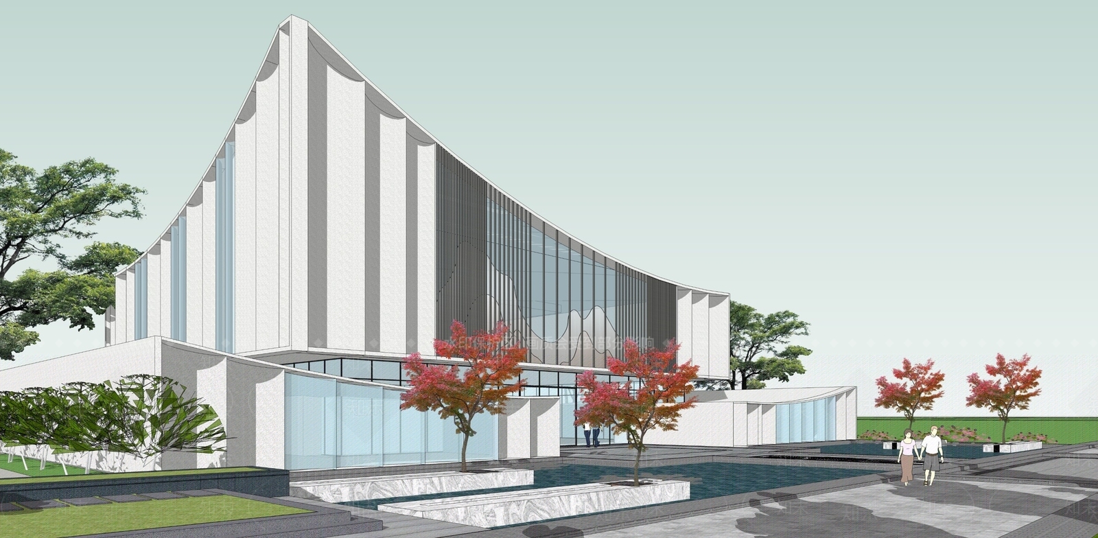 现代小公建SU模型下载【ID:1201040705】