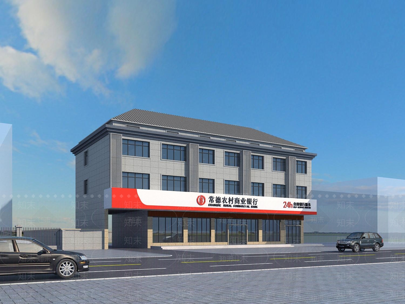现代新中式市政厅3D模型下载【ID:1201041053】