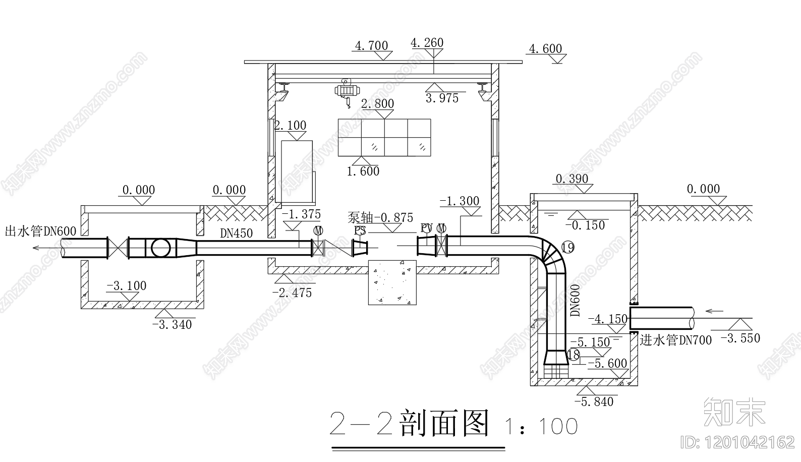 水处理cad施工图下载【ID:1201042162】