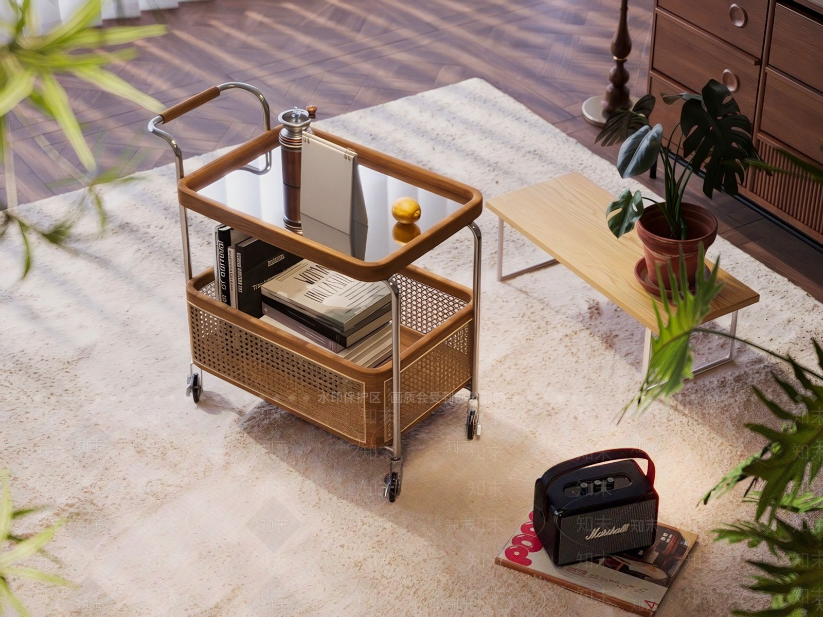 中式边几3D模型下载【ID:1201042460】
