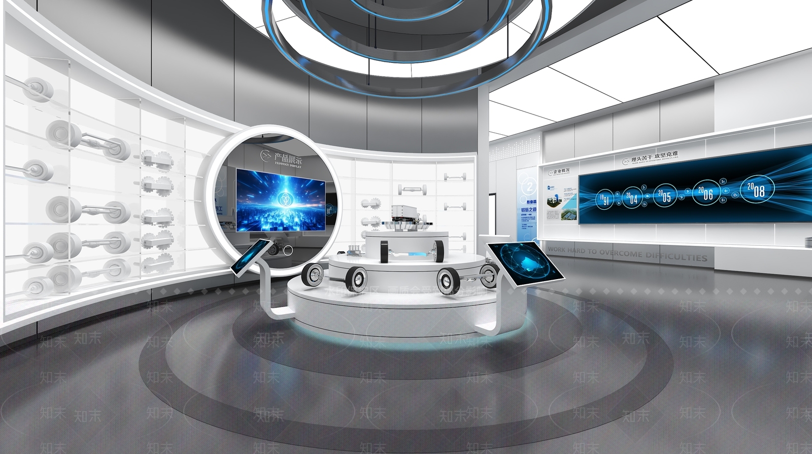 现代汽车展厅3D模型下载【ID:1201044849】