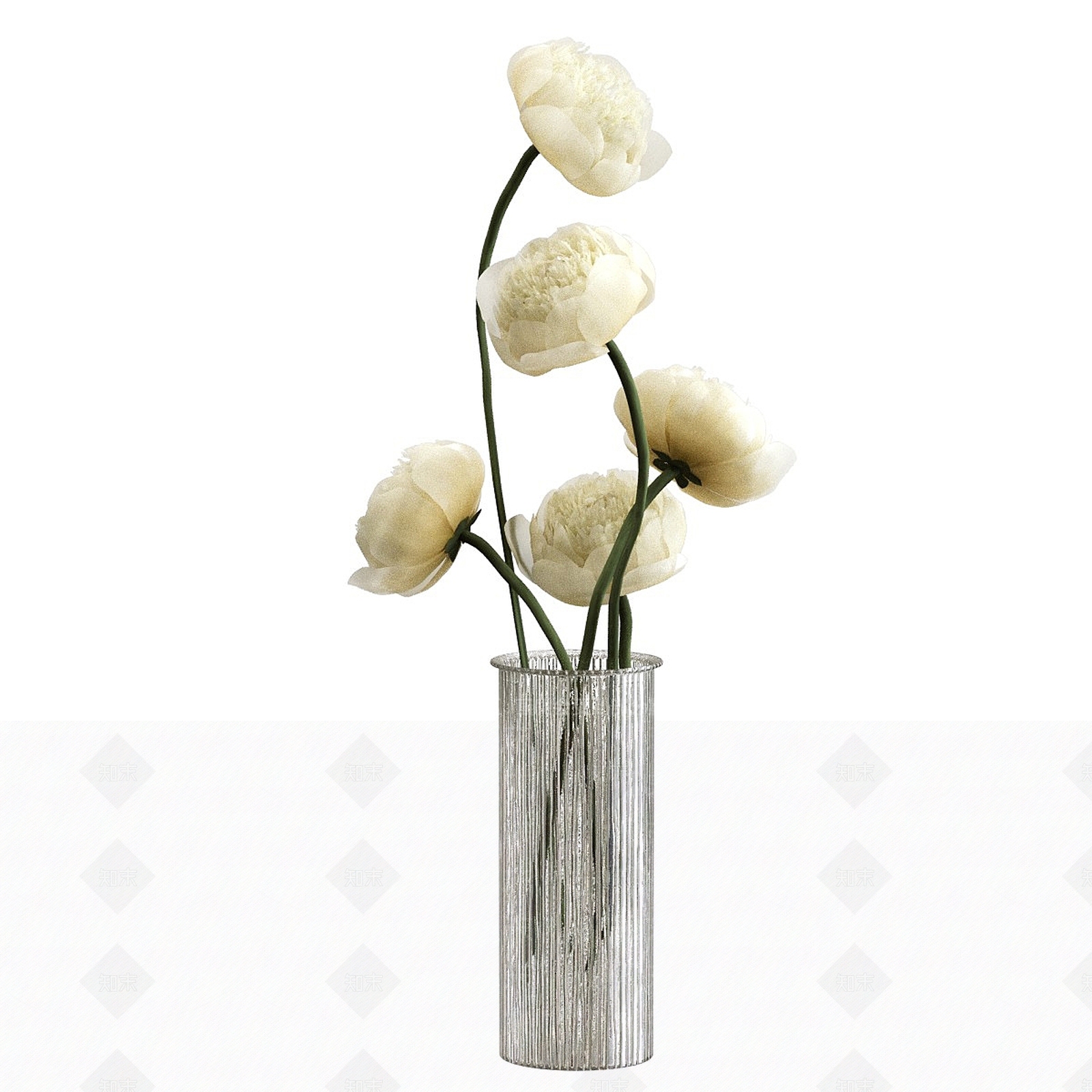 现代欧式花钵3D模型下载【ID:1201045066】