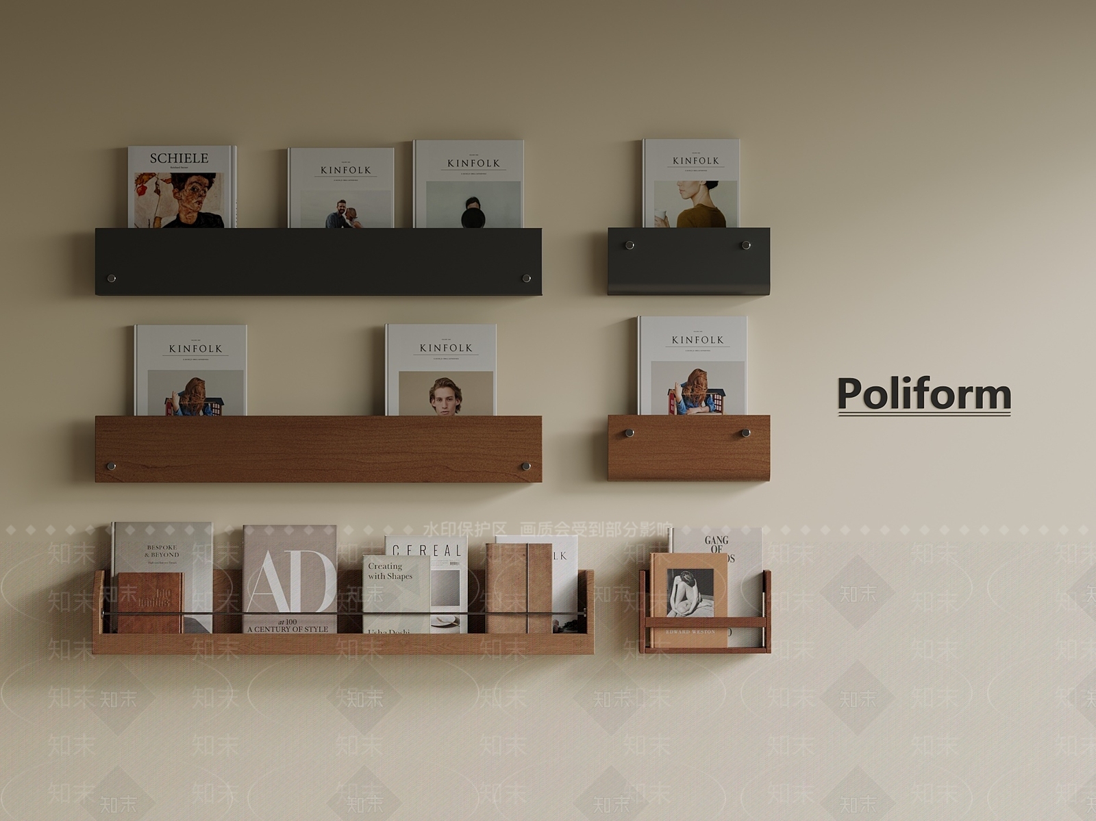 中古新中式书架3D模型下载【ID:1201047793】