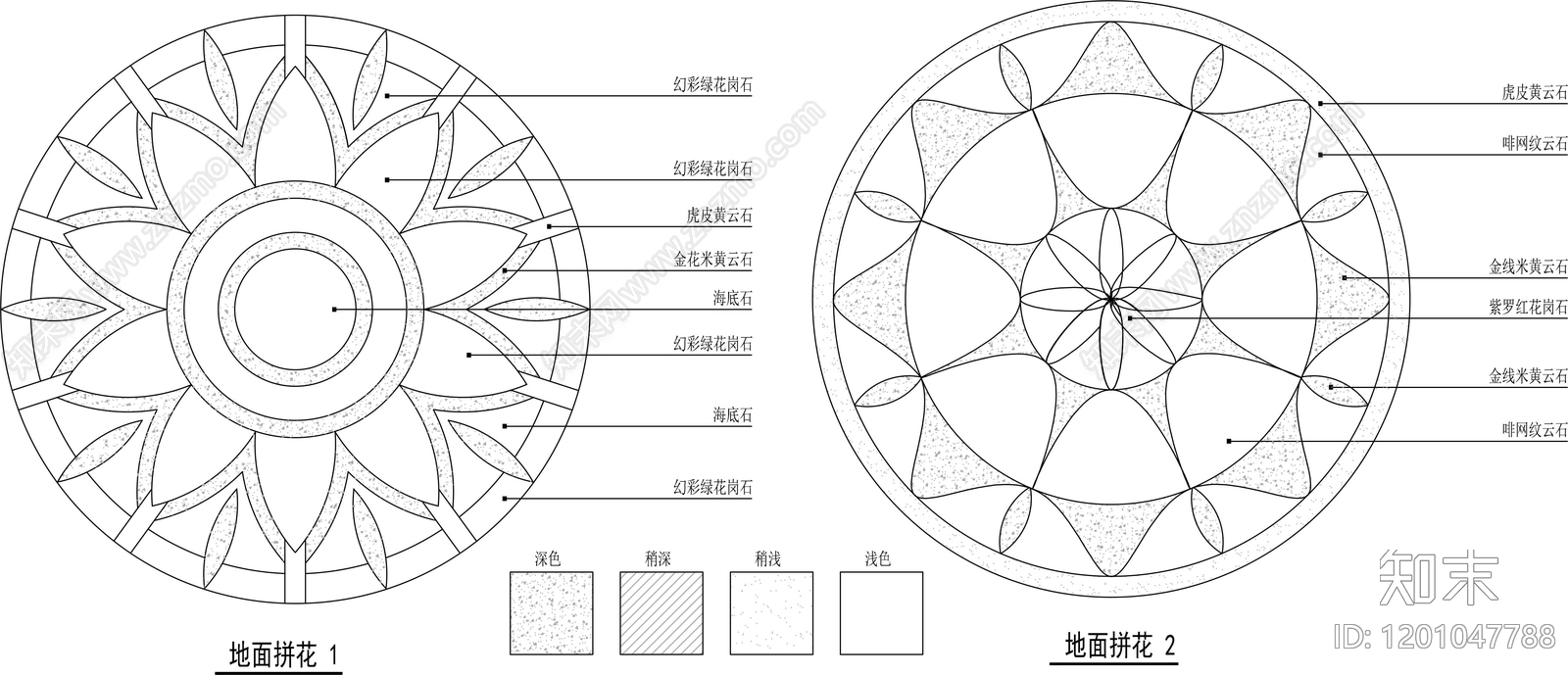 石材铺装施工图下载【ID:1201047788】