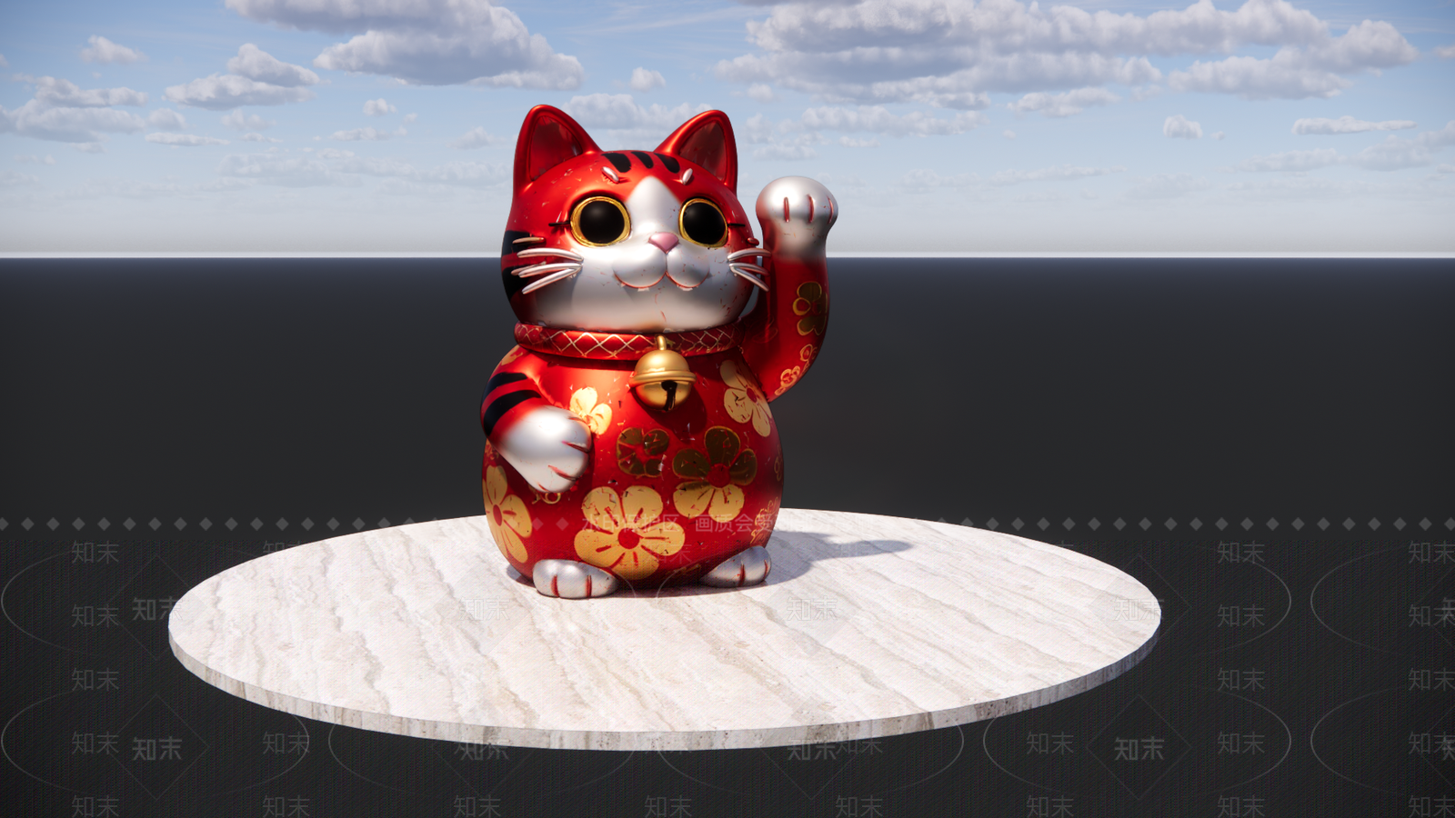 现代新中式雕塑摆件SU模型下载【ID:1201048795】