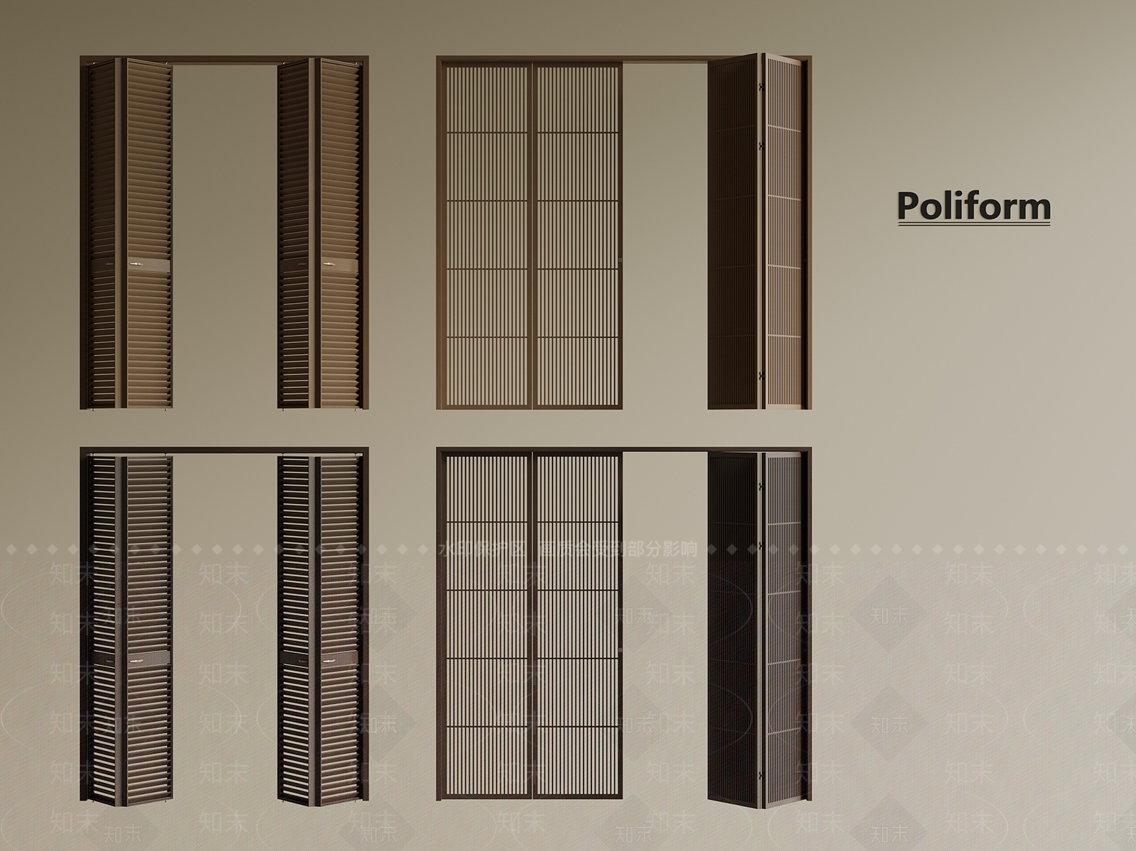 中古新中式折叠门SU模型下载【ID:1201049274】