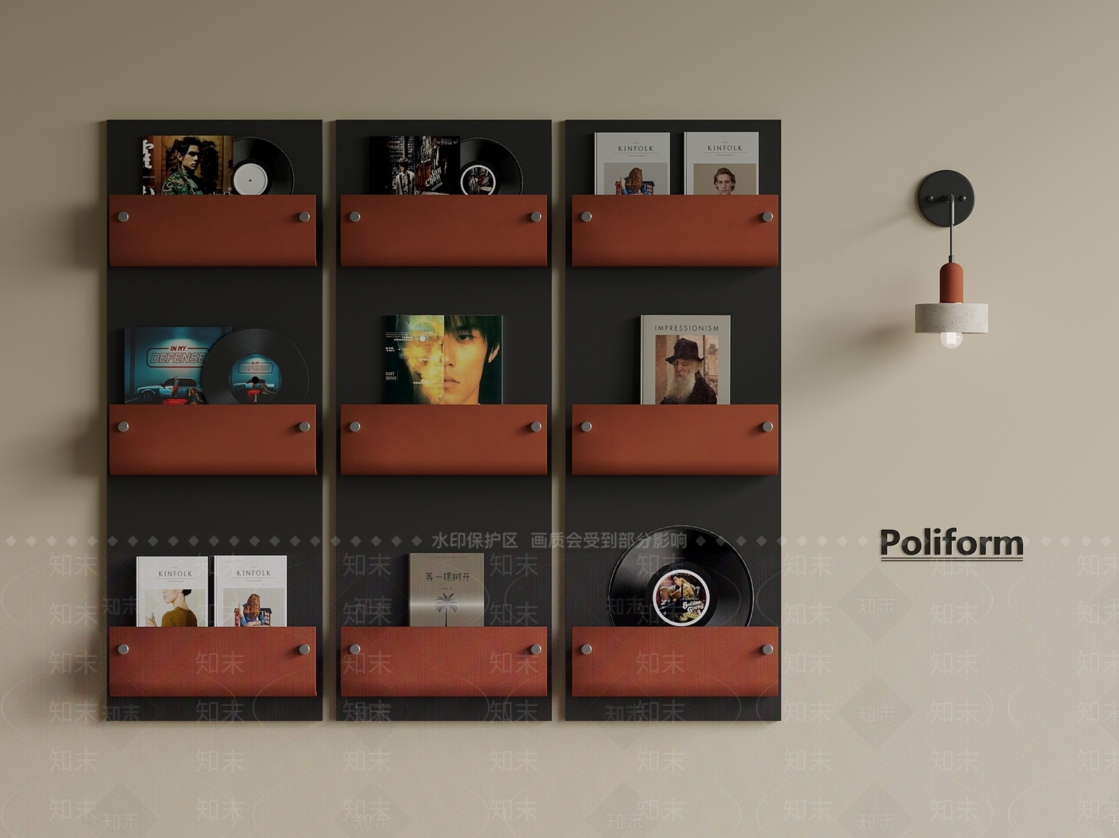 轻奢意式书架SU模型下载【ID:1201050483】