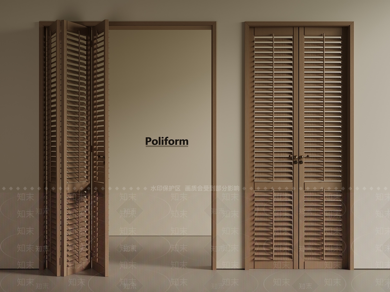 中古新中式折叠门SU模型下载【ID:1201052624】