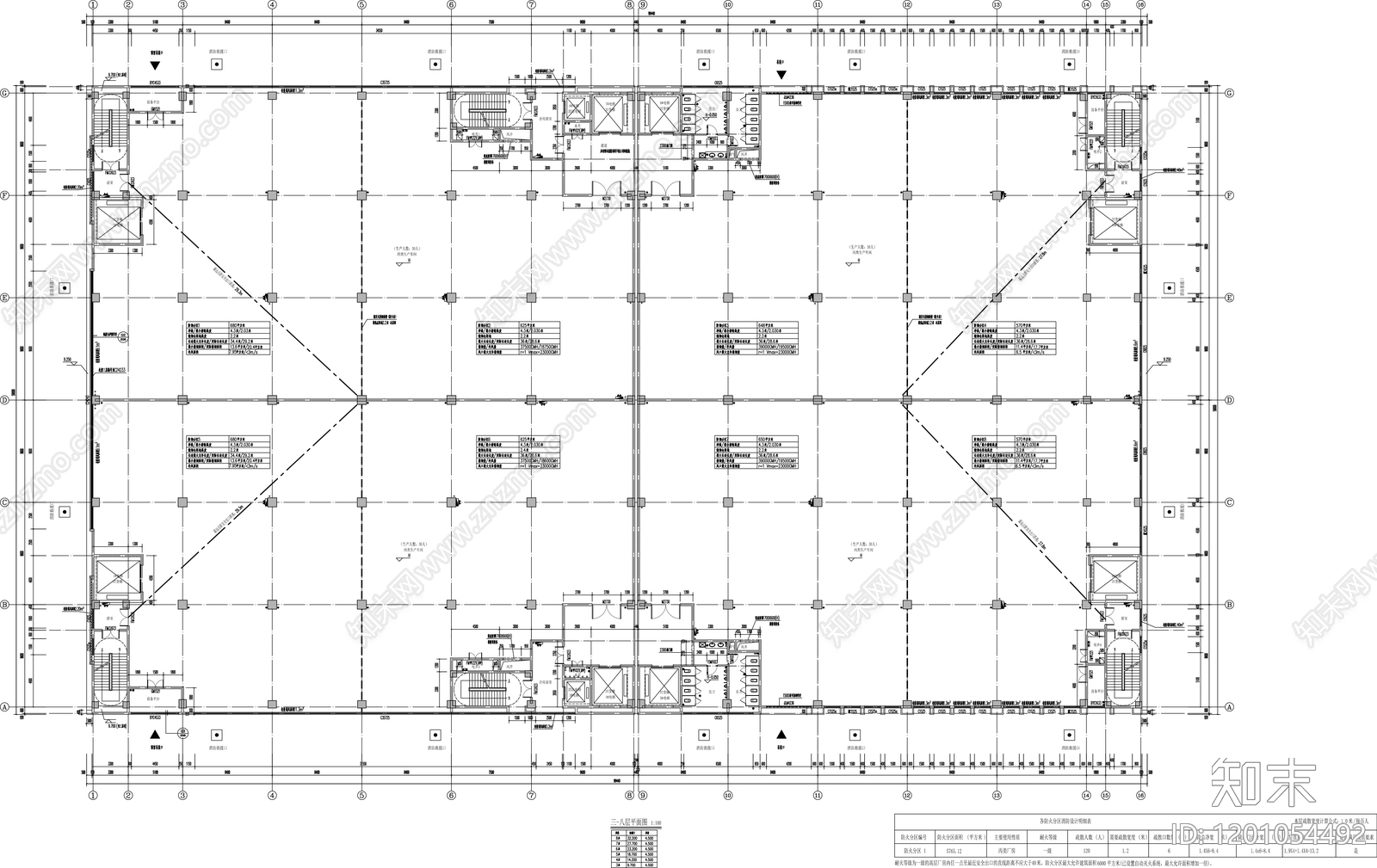 现代厂房施工图下载【ID:1201054492】