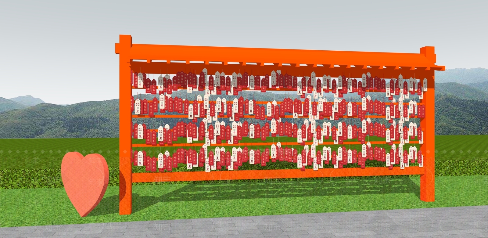 现代其他景观小品SU模型下载【ID:1201055475】