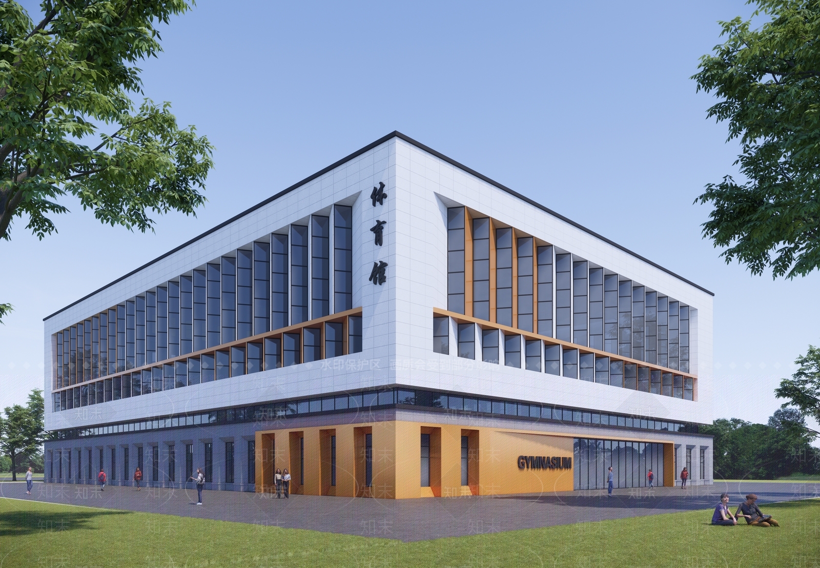 现代体育馆SU模型下载【ID:1201055606】