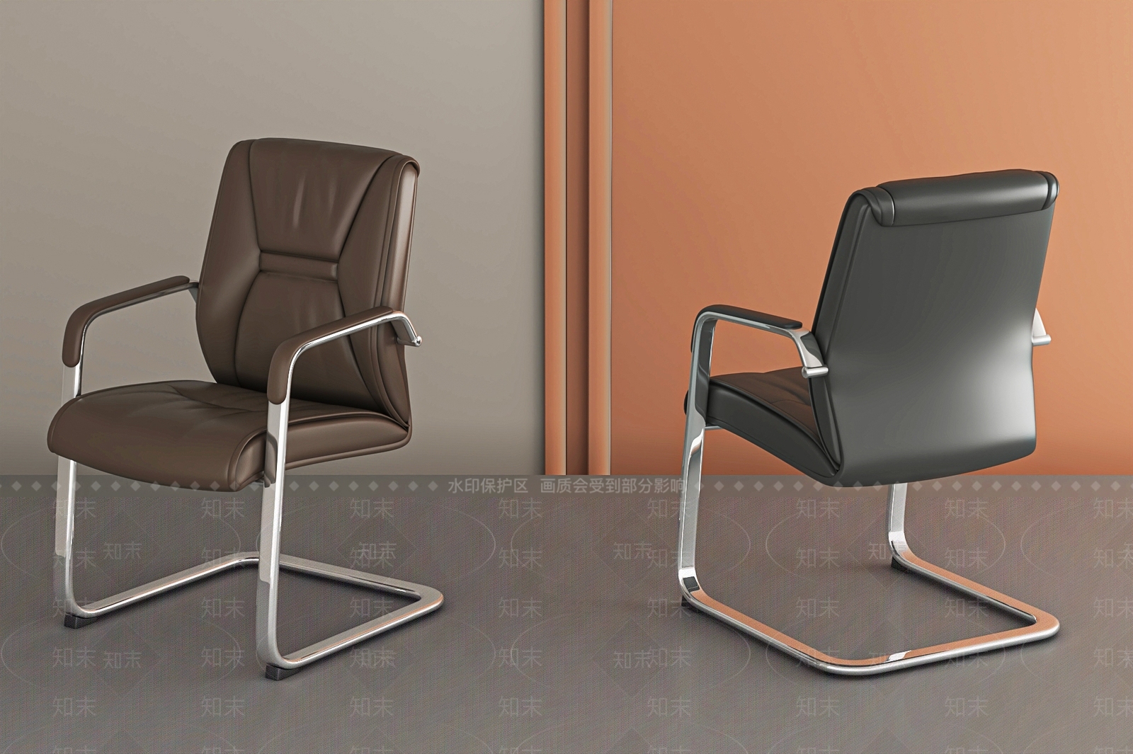 现代办公椅3D模型下载【ID:1201056549】