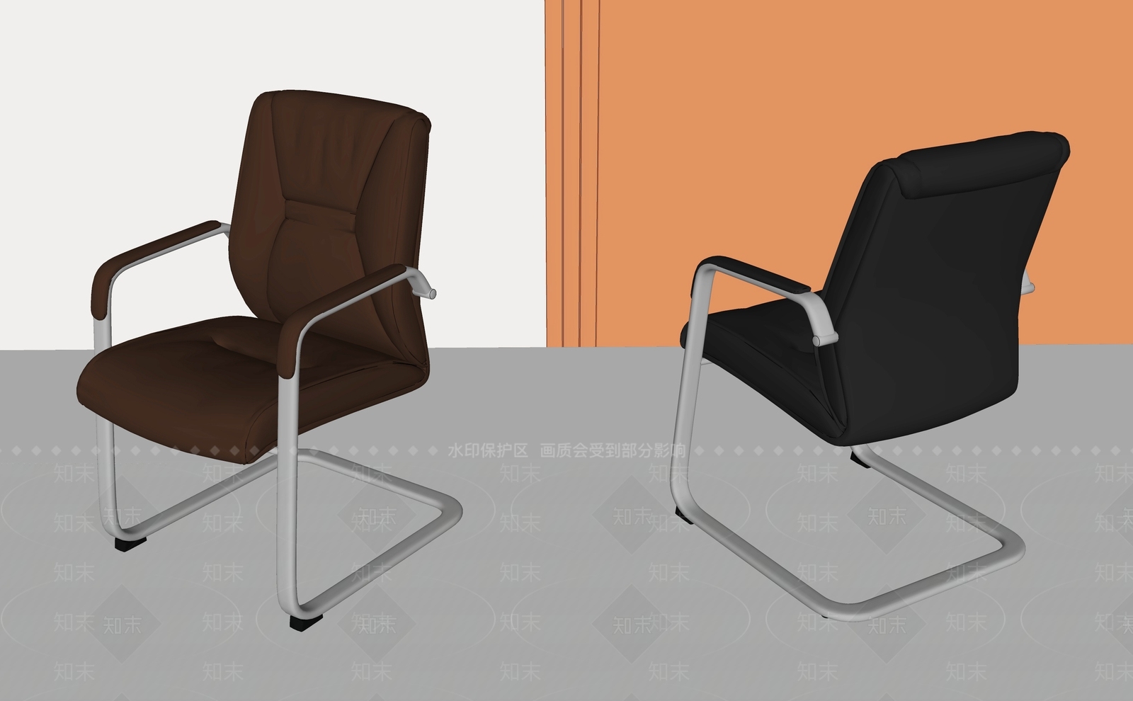 现代办公椅SU模型下载【ID:1201056675】