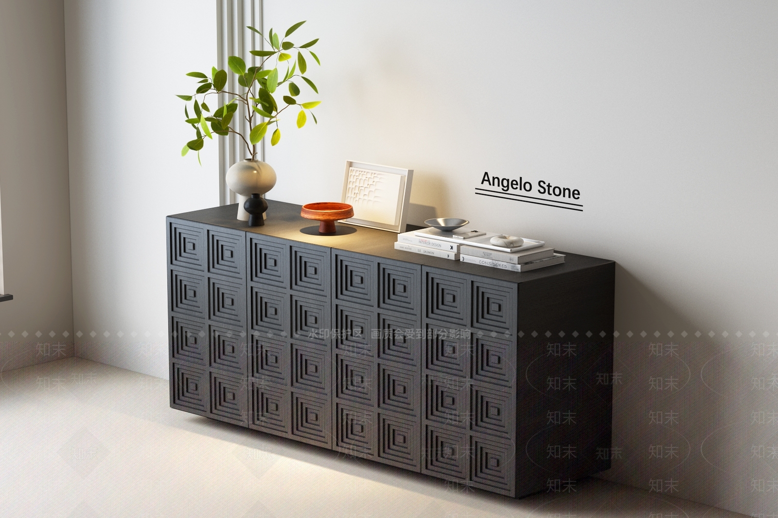 现代法式玄关柜3D模型下载【ID:1201064085】