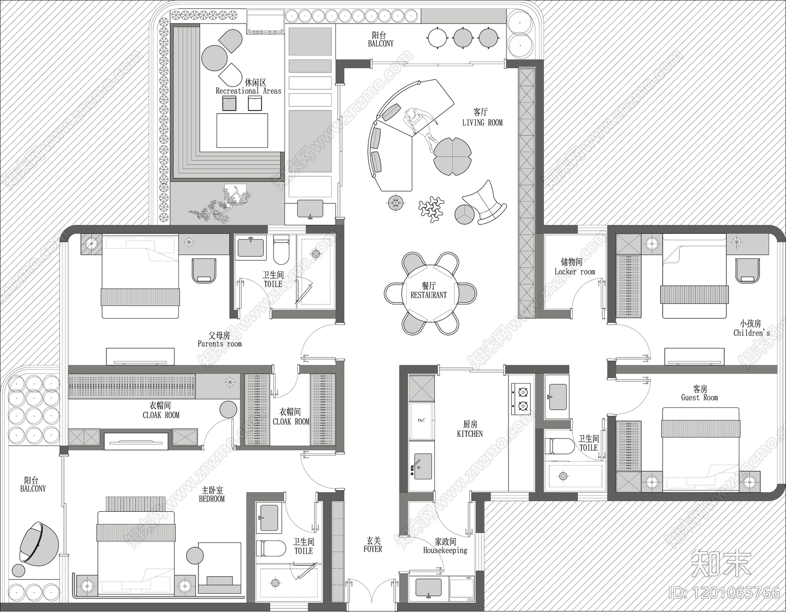一梯两户施工图下载【ID:1201065766】