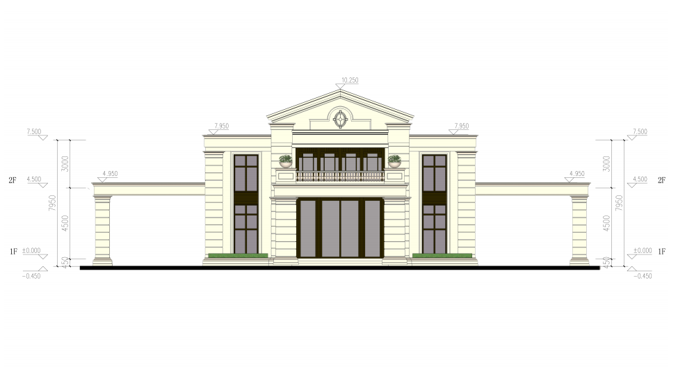 [山西]某新古典风格住区建筑设计方案文本模型施工图下载【ID:149546180】