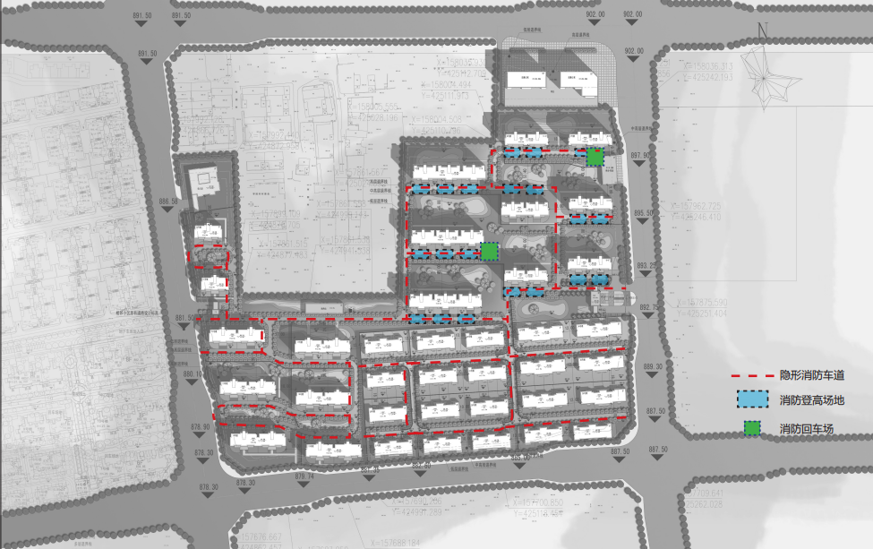 [山西]某新古典风格住区建筑设计方案文本模型施工图下载【ID:149546180】