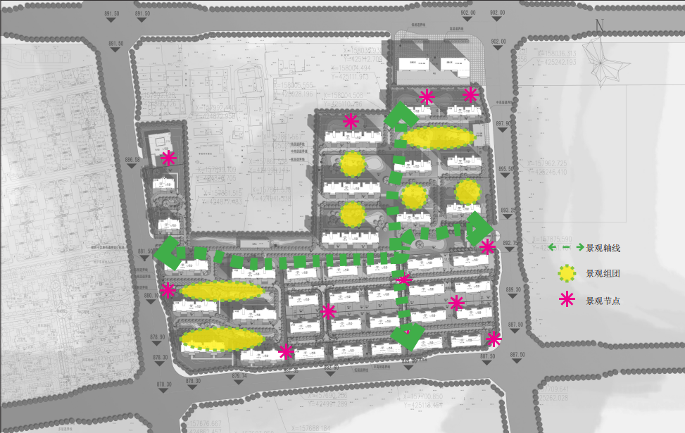 [山西]某新古典风格住区建筑设计方案文本模型施工图下载【ID:149546180】