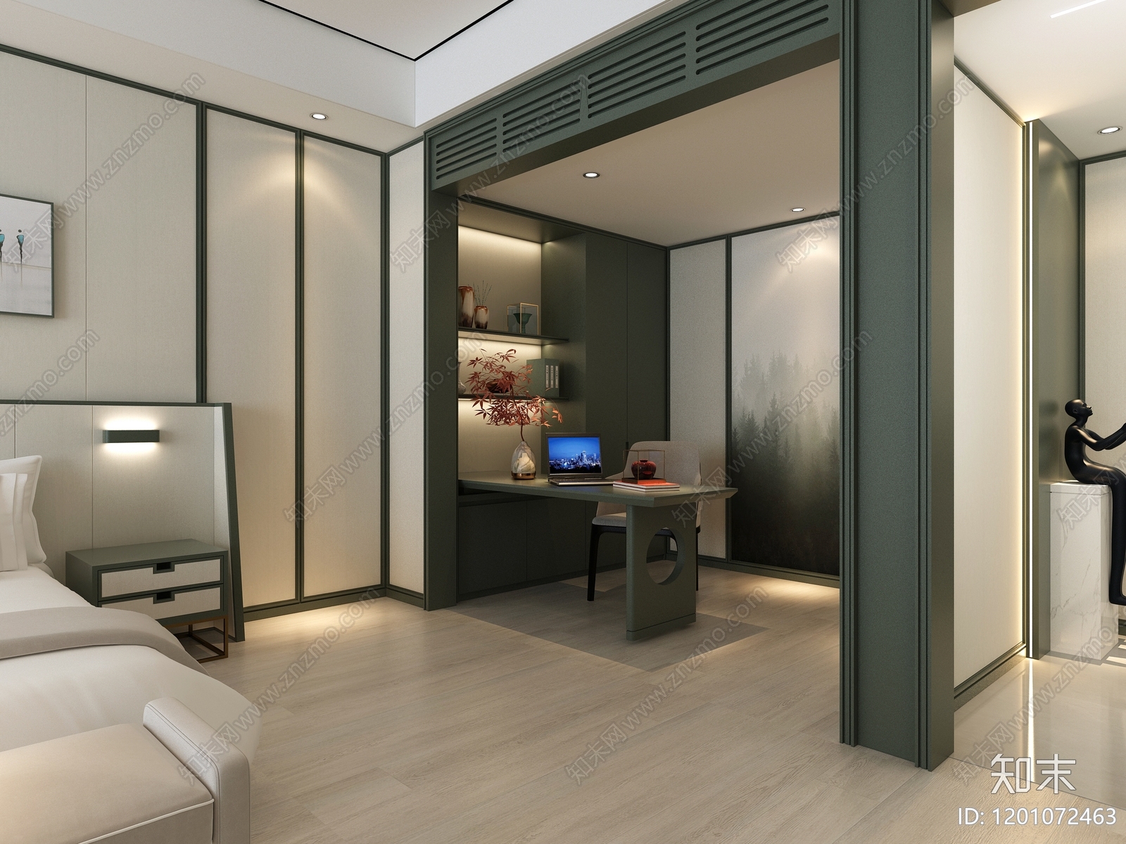 酒店套房cad施工图下载【ID:1201072463】