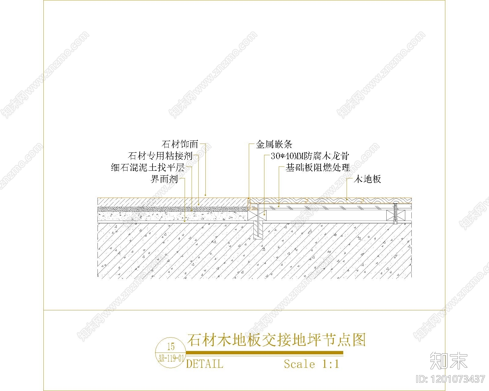 地面综合节点cad施工图下载【ID:1201073437】