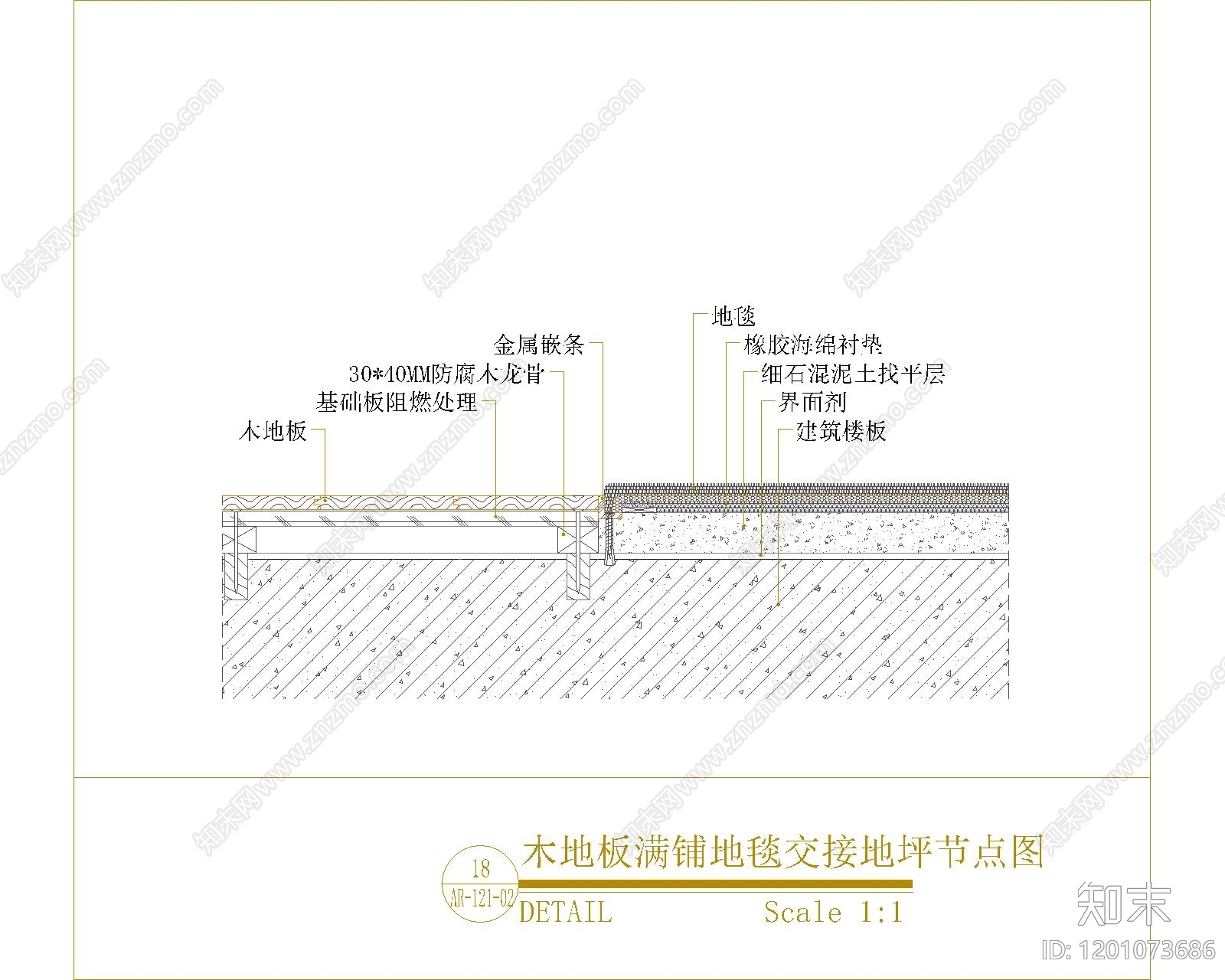 地面综合节点cad施工图下载【ID:1201073686】