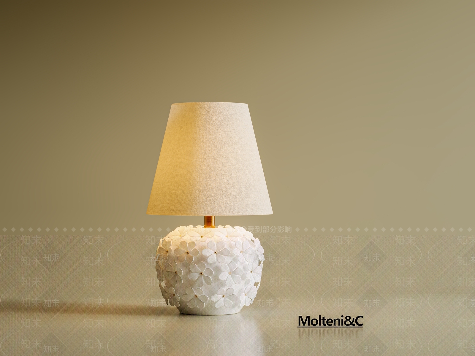 奶油法式台灯3D模型下载【ID:1201074629】