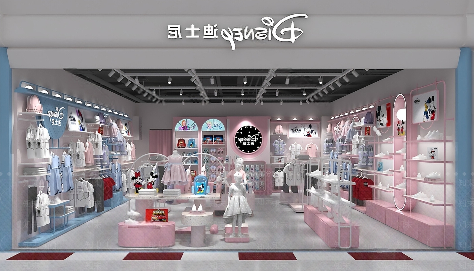 现代服装店SU模型下载【ID:1201075061】