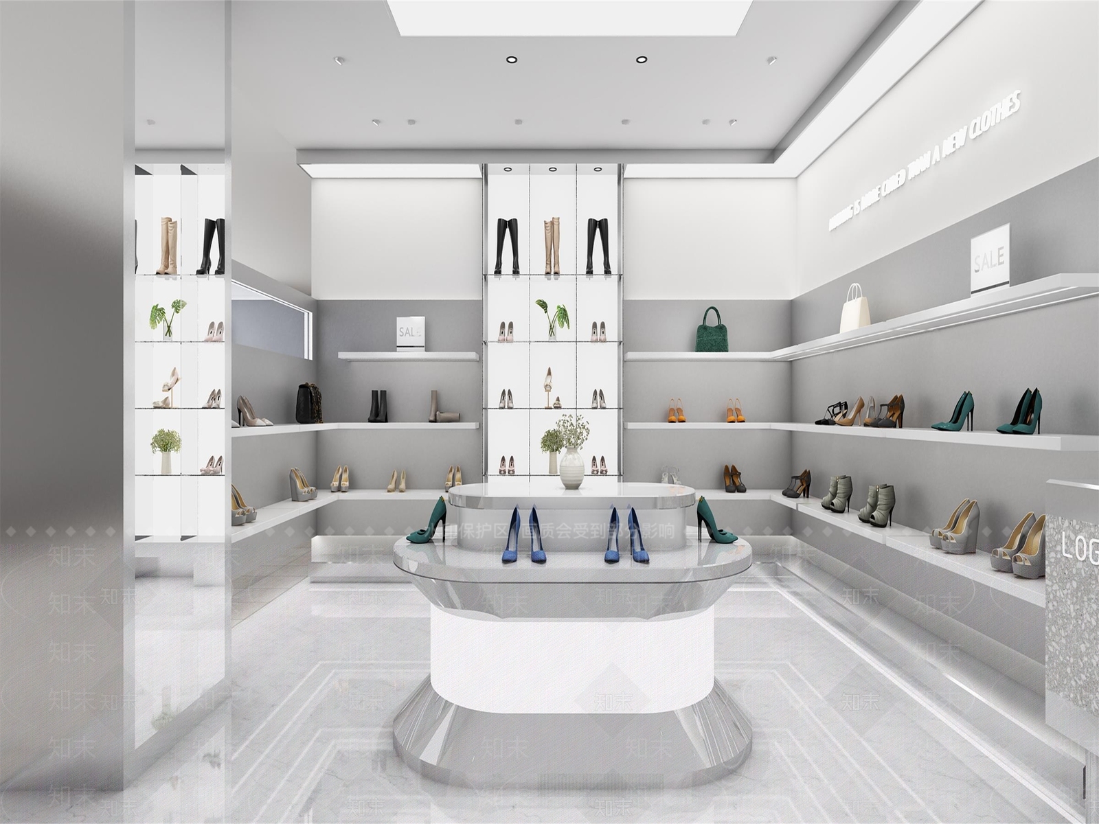 现代服装店3D模型下载【ID:1201075942】