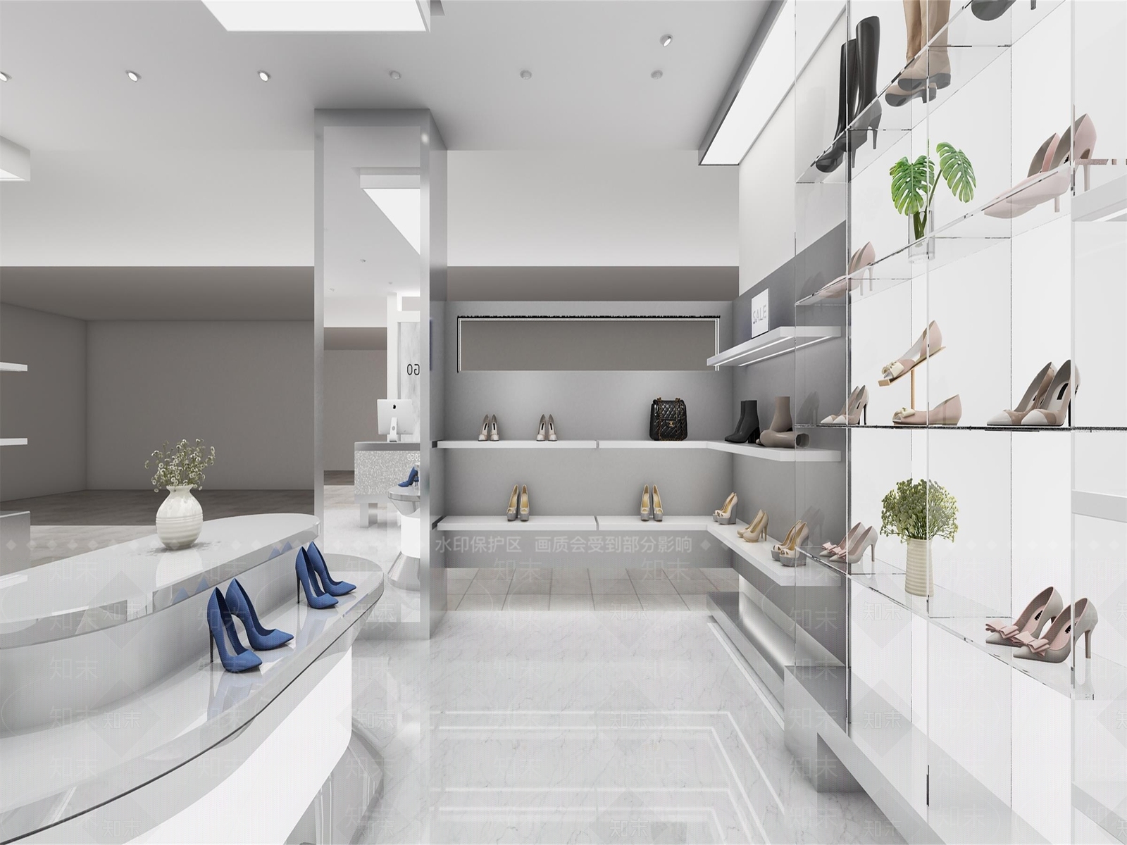 现代服装店3D模型下载【ID:1201075942】