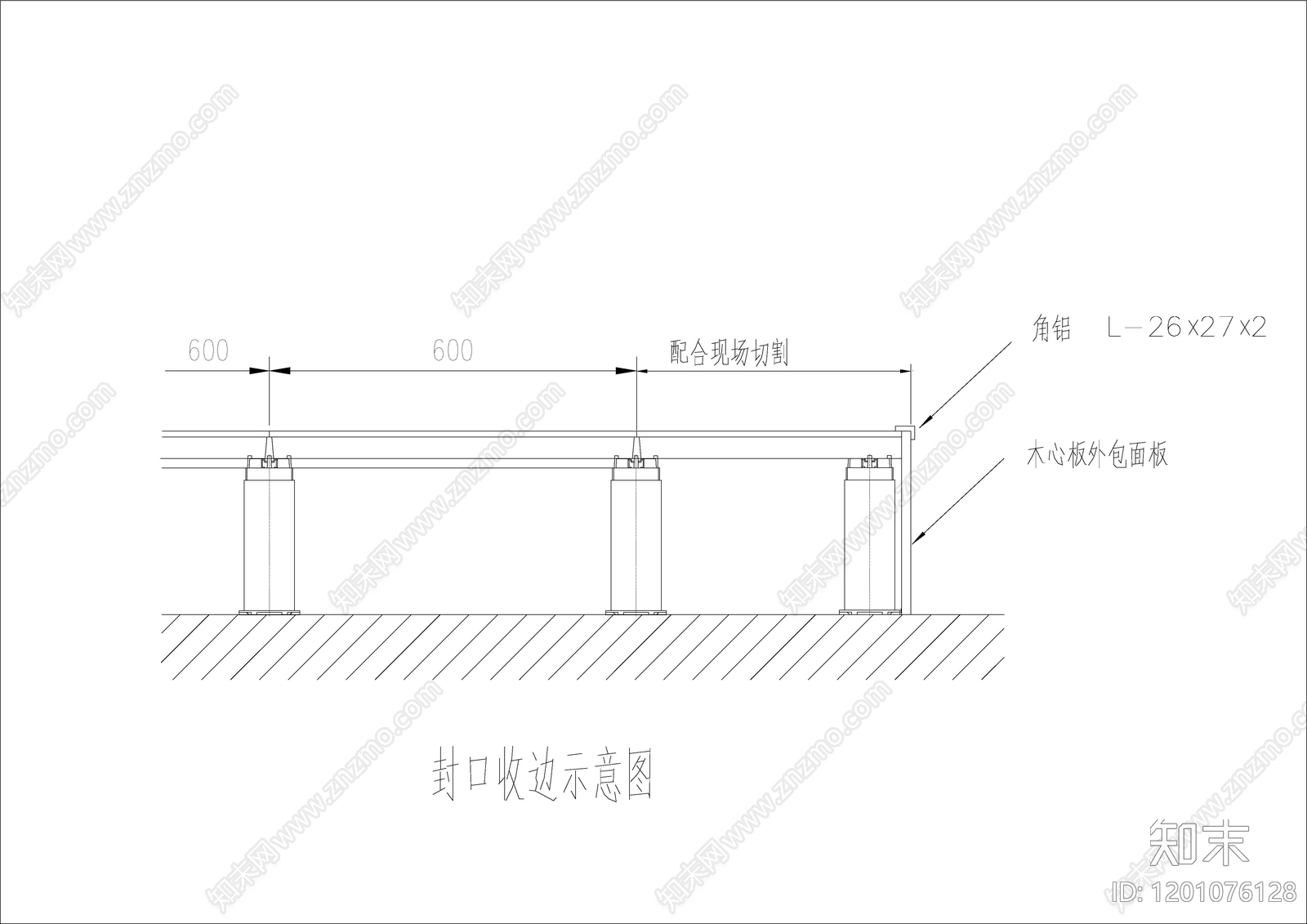 地台节点cad施工图下载【ID:1201076128】