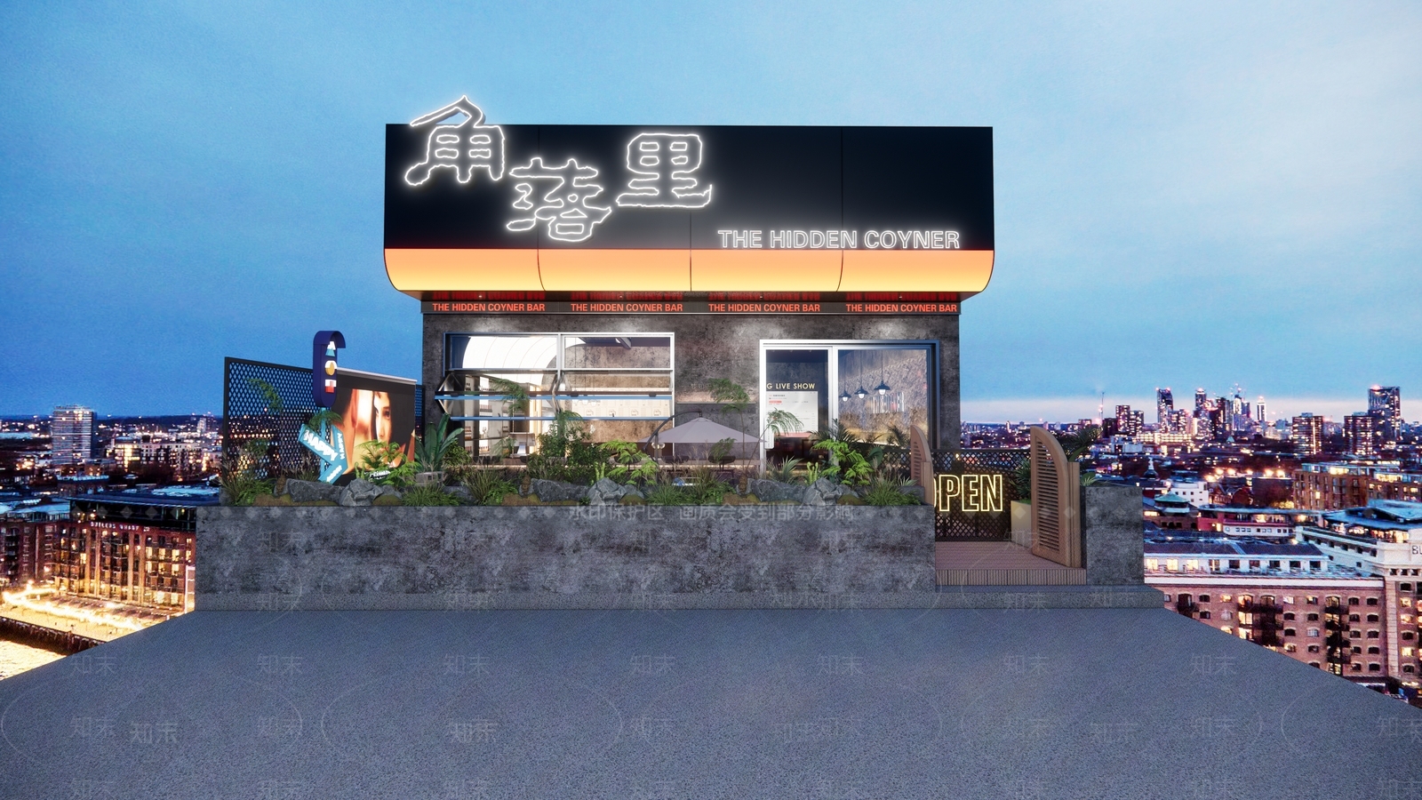 现代门头SU模型下载【ID:1201083984】