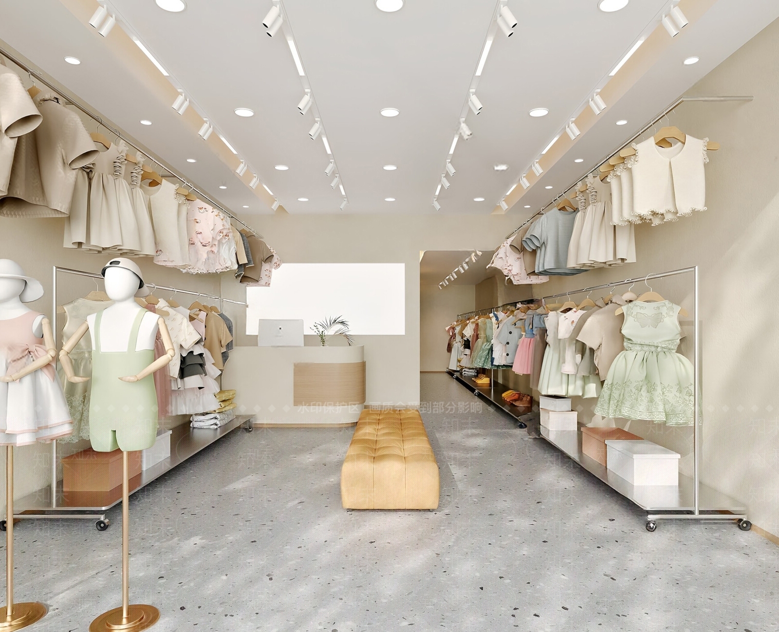 现代服装店SU模型下载【ID:1201086325】