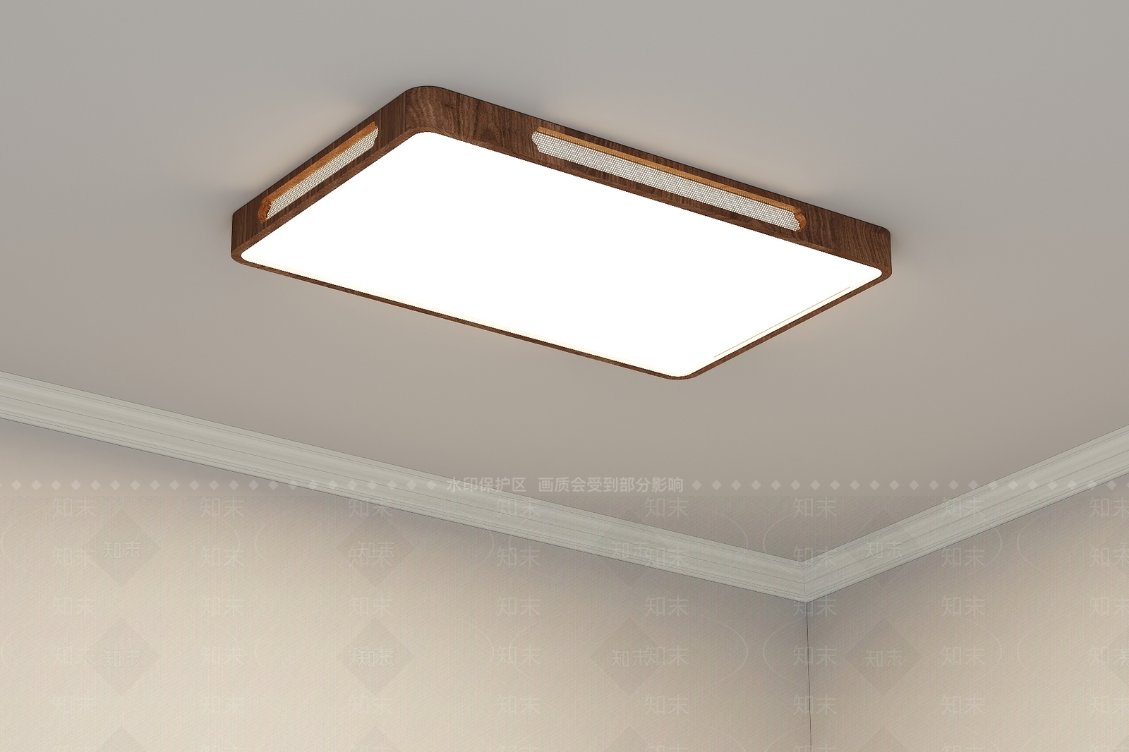 侘寂中古吸顶灯3D模型下载【ID:1201086736】