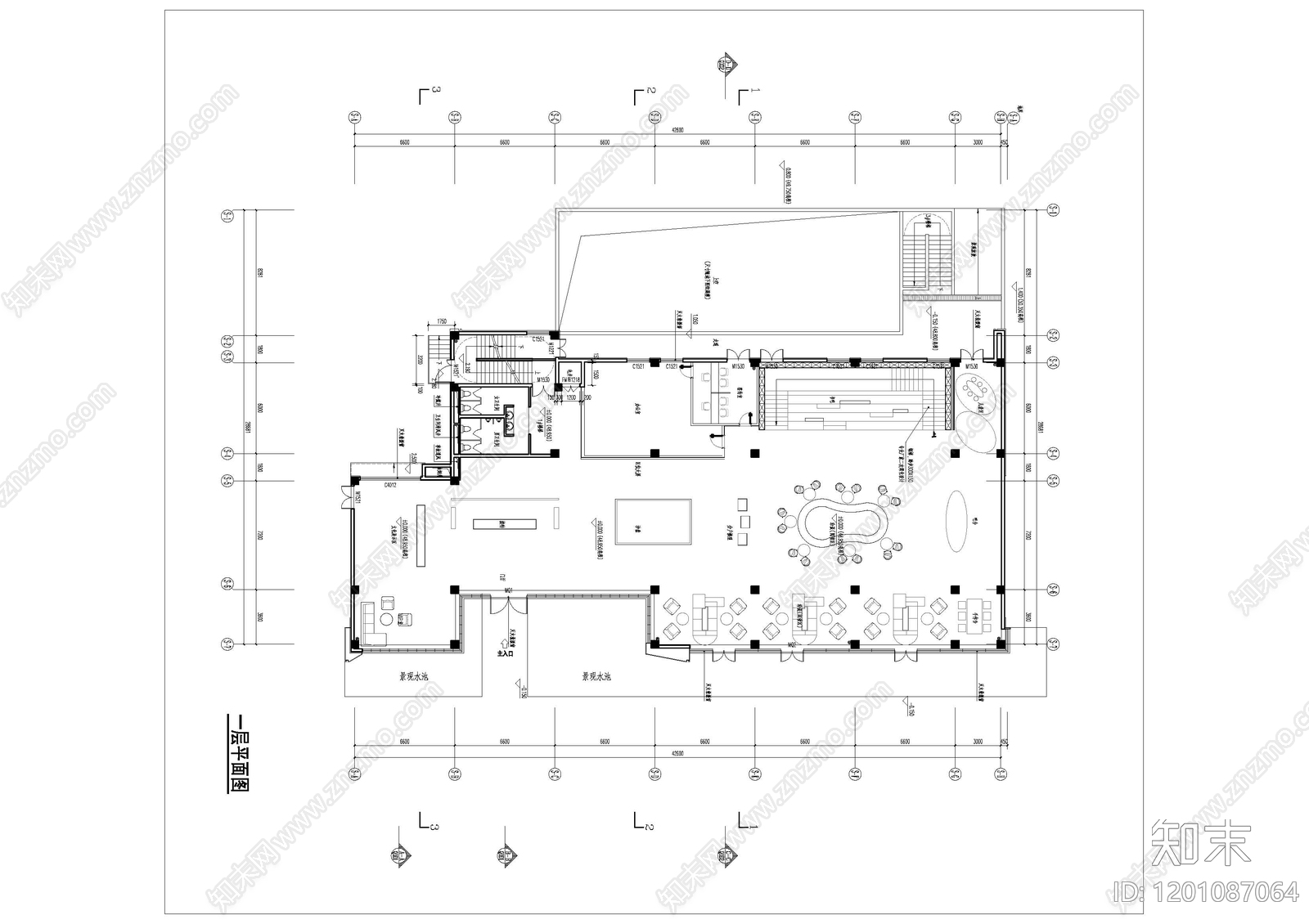 现代极简其他公共建筑cad施工图下载【ID:1201087064】