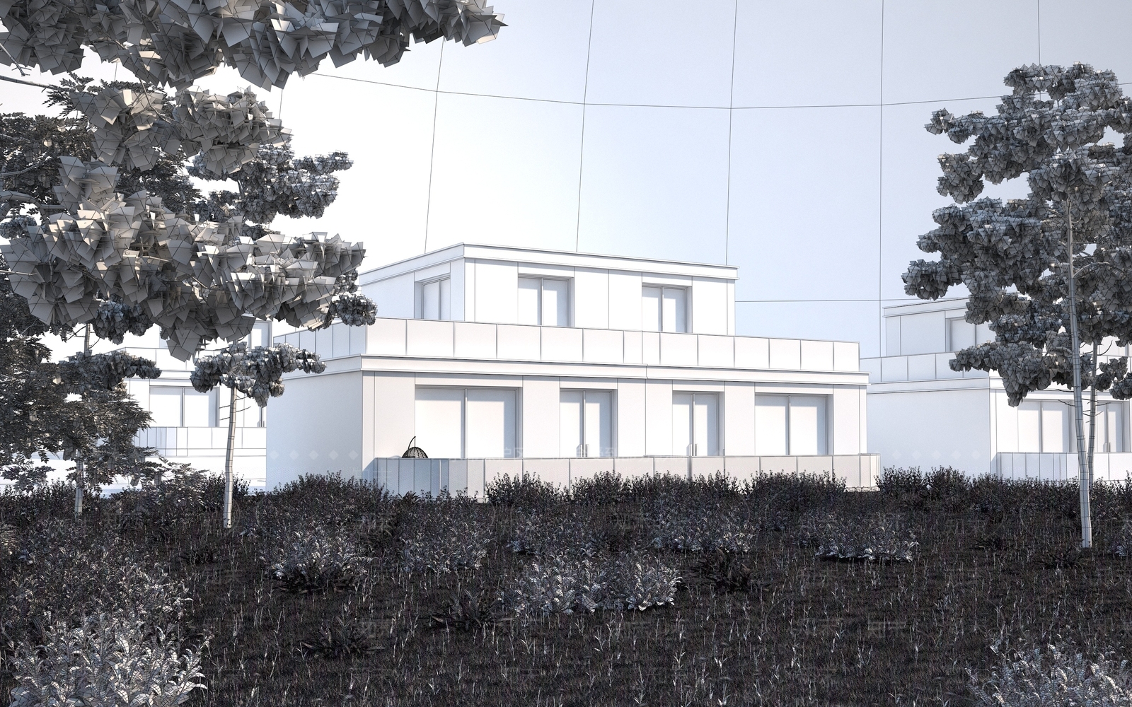 现代其他住宅外观3D模型下载【ID:1201088614】