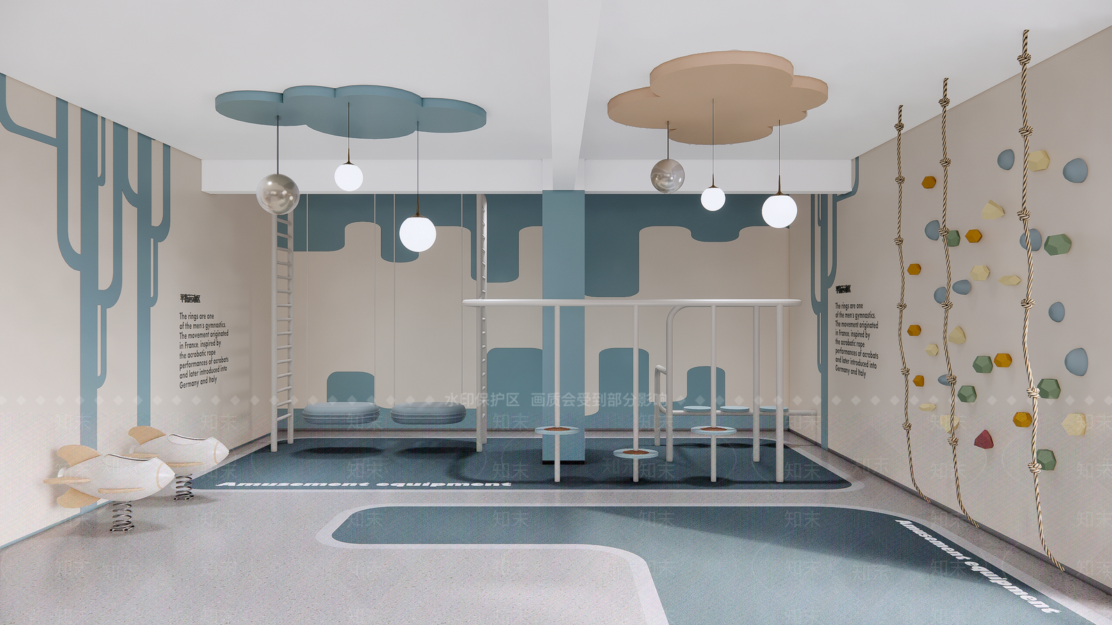 现代儿童活动空间SU模型下载【ID:1201100476】