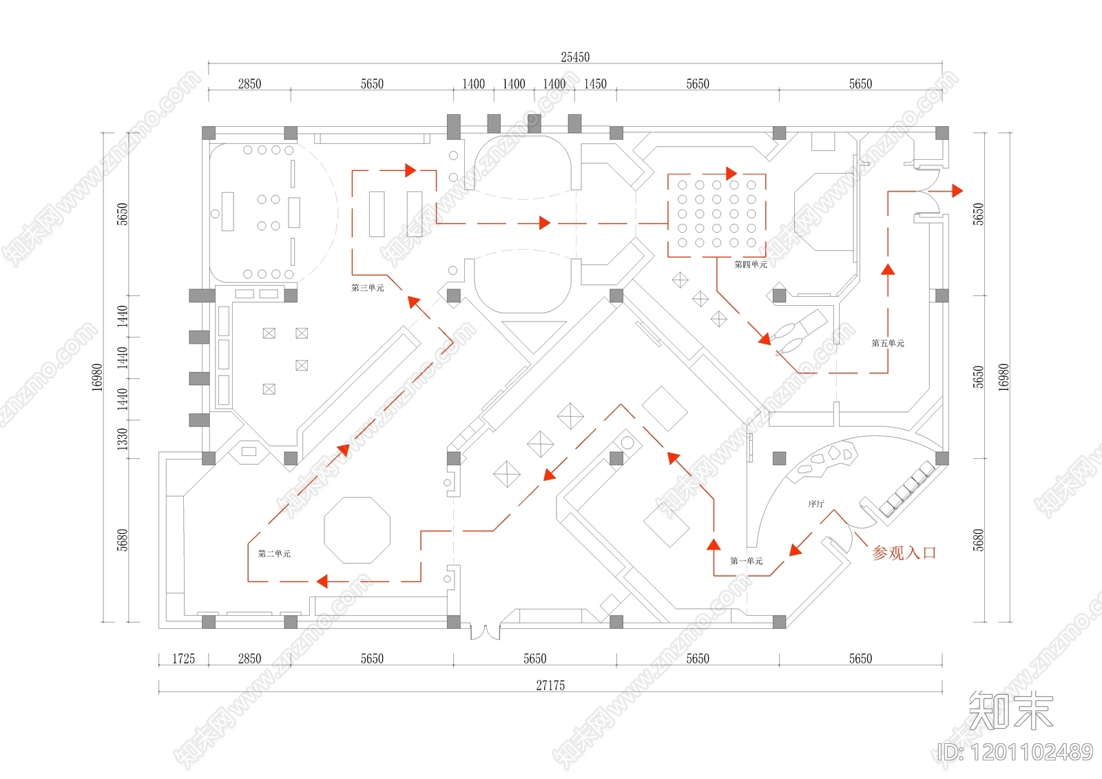 工装平面图施工图下载【ID:1201102489】