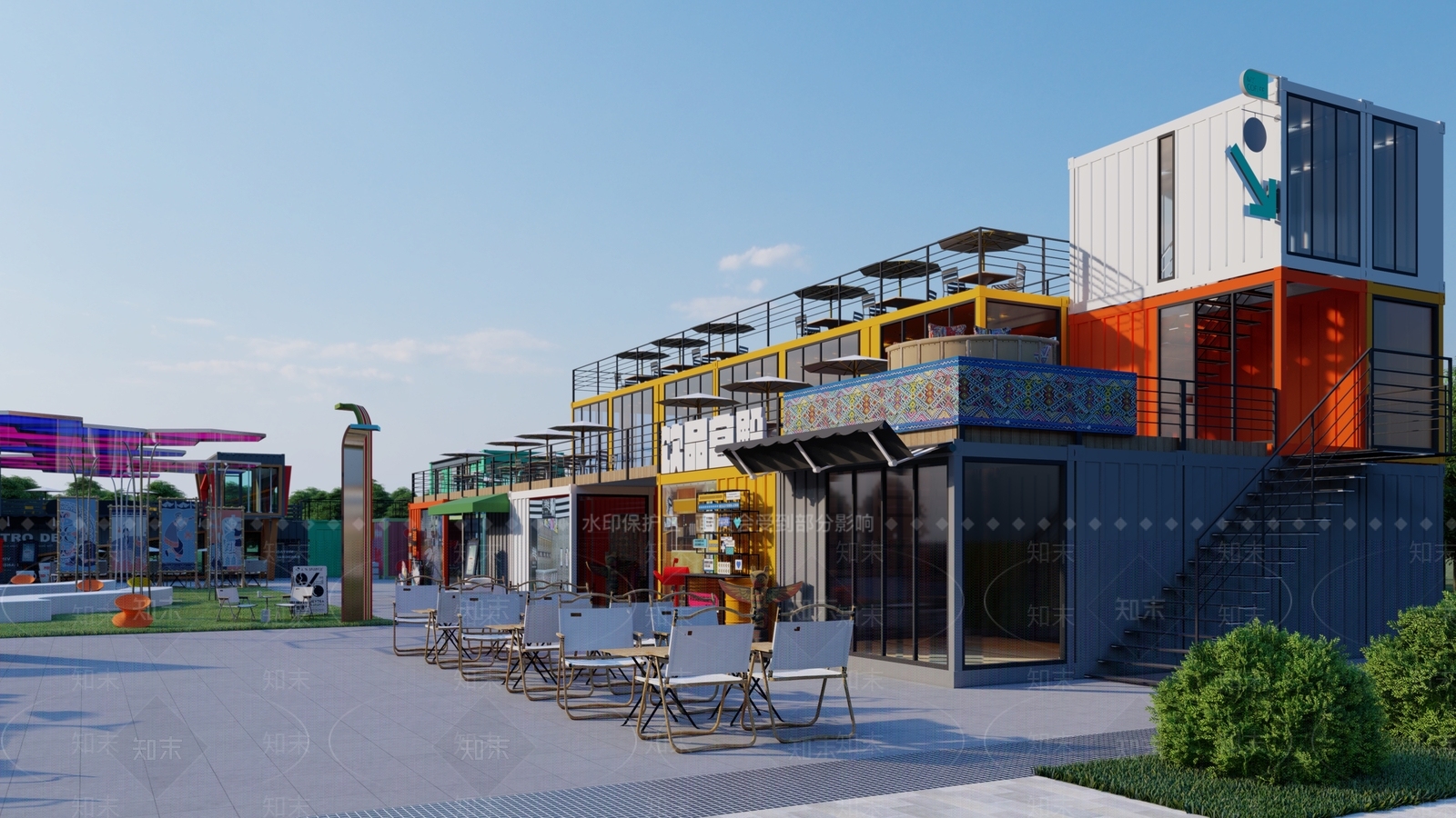 集装箱SU模型下载【ID:1201103826】