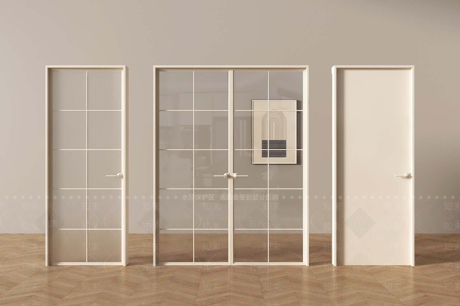 法式美式单开门3D模型下载【ID:1201105739】