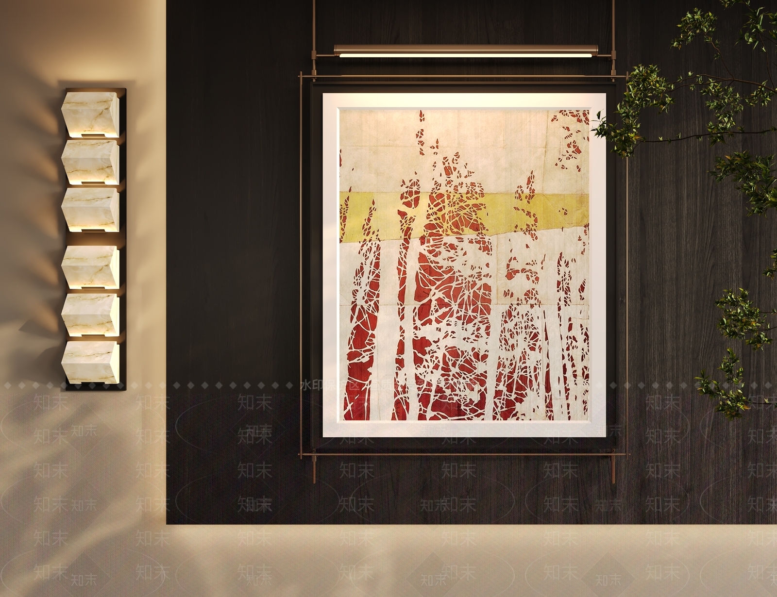 意式轻奢挂画3D模型下载【ID:1201107417】