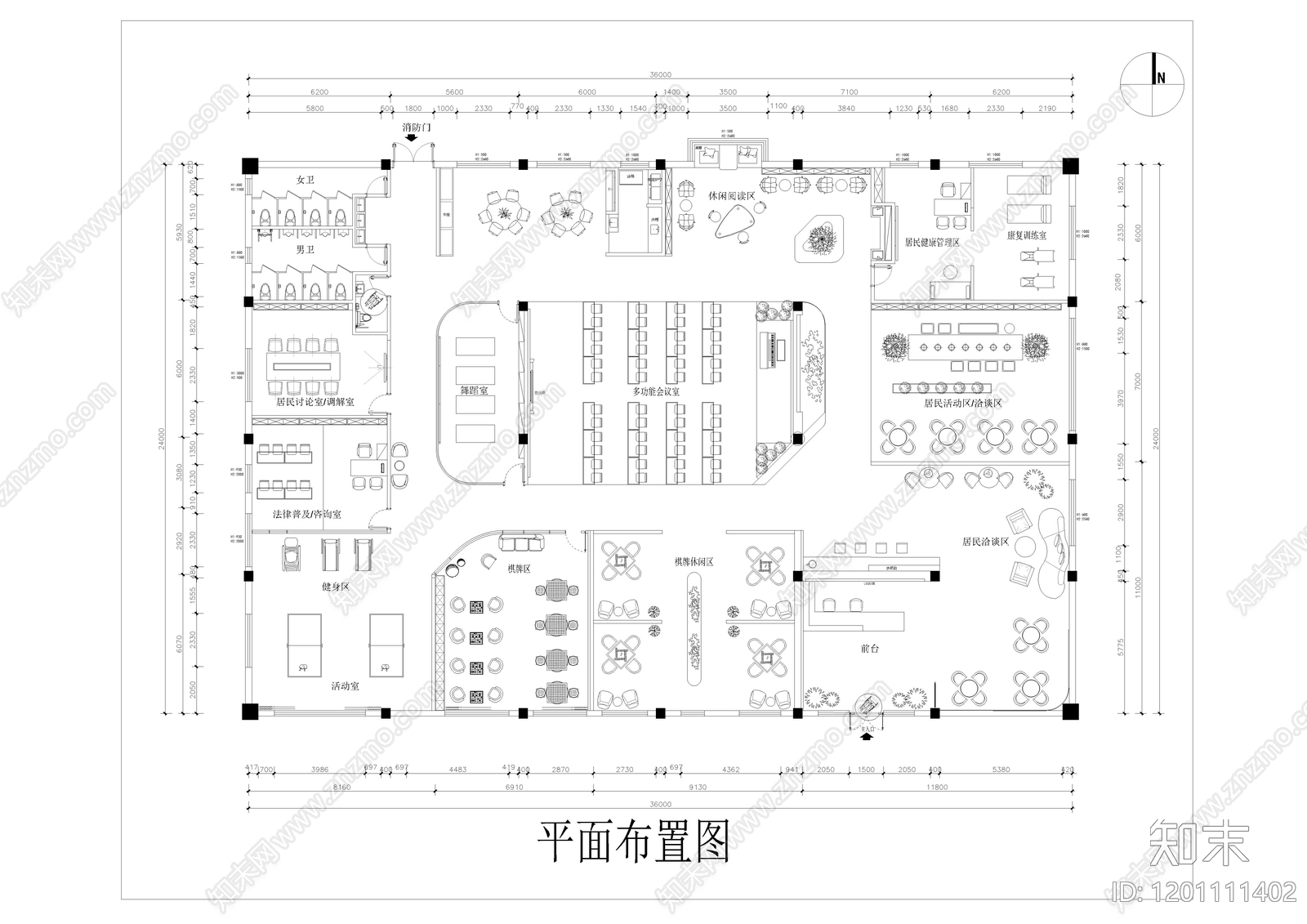 工装平面图施工图下载【ID:1201111402】