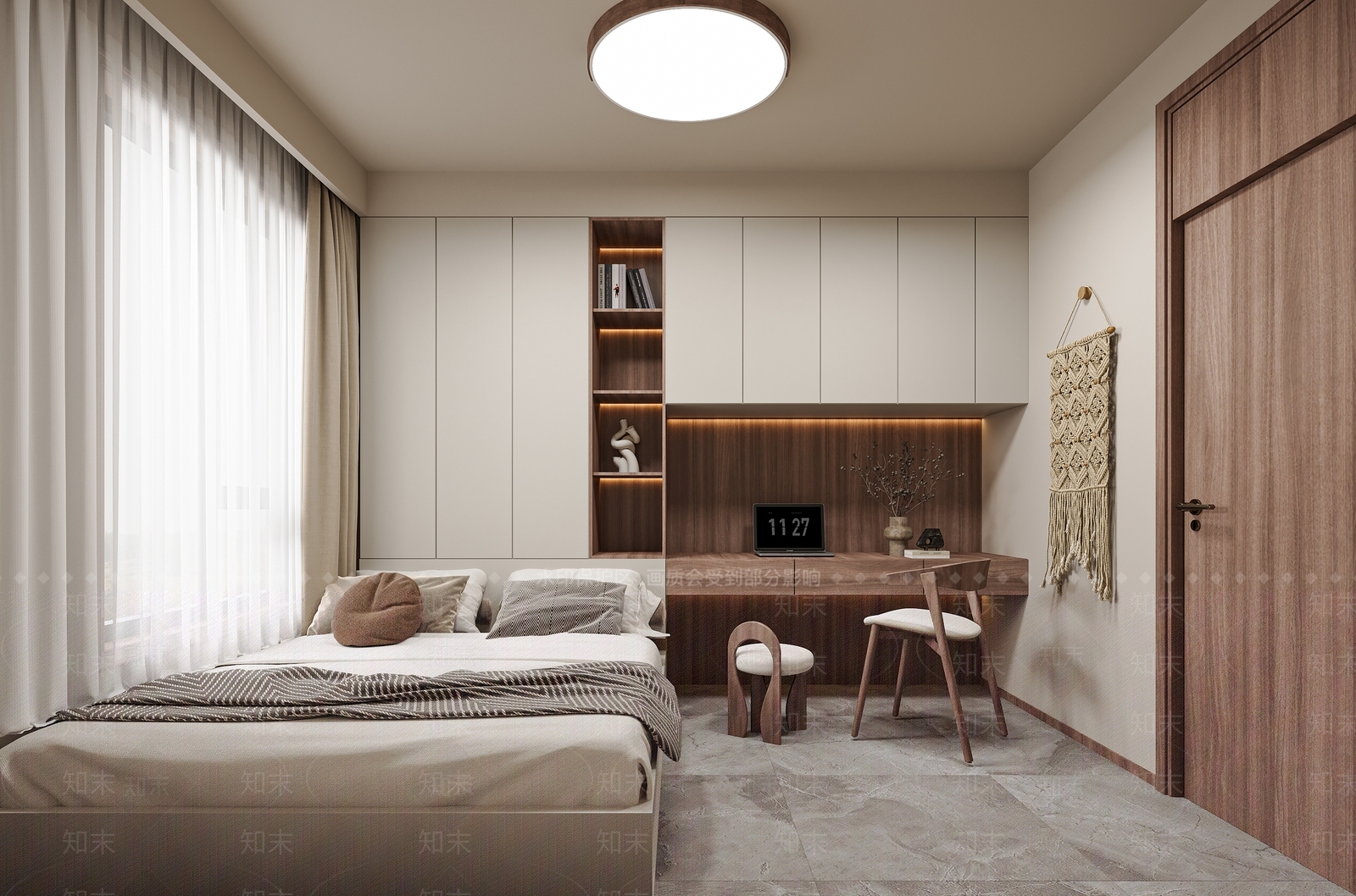 榻榻米卧室3D模型下载【ID:1201113847】