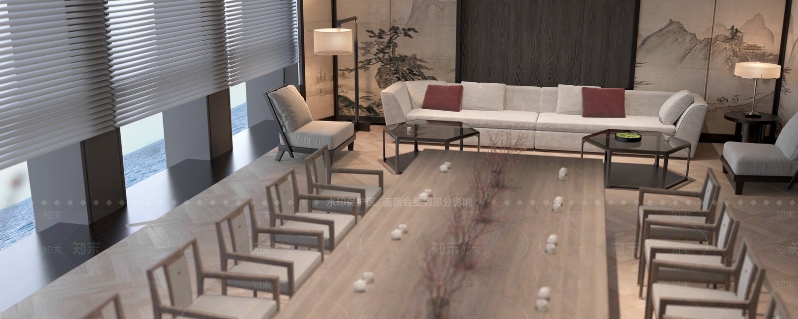 意式轻奢包厢3D模型下载【ID:1201116804】
